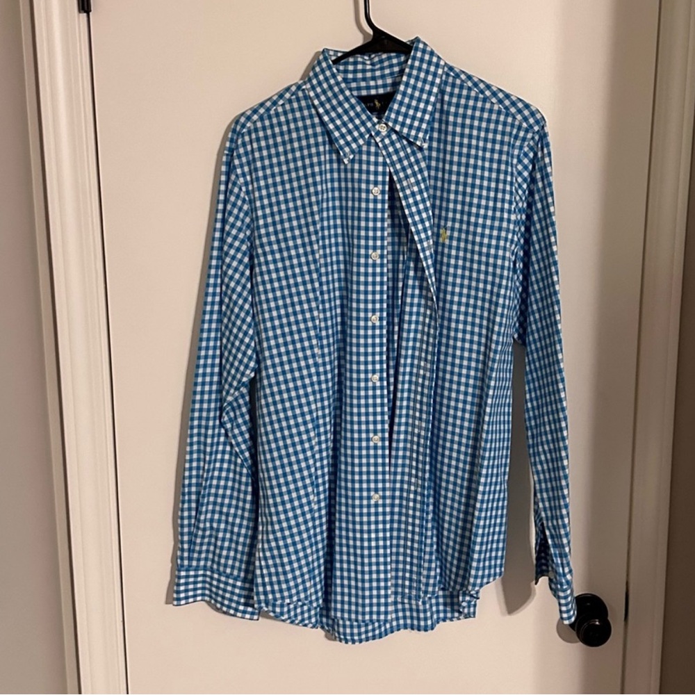 Blue Ralph Lauren Checkered Men's Shirt